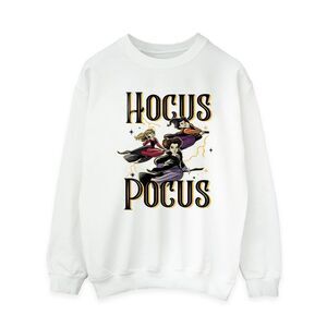 Hocus Pocus Womens/Ladies Flying Sweatshirt / White